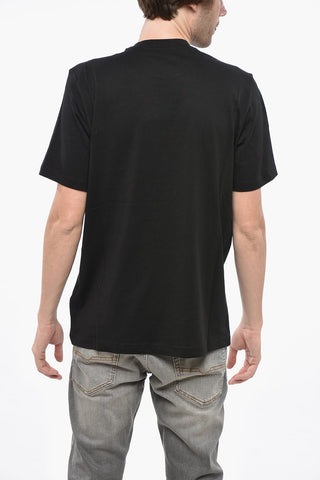 Crew Neck ONLY THE BRAVE T-Shirt with Embroidered Logo