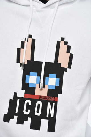 ICON Felpa Hoodie CIRO COOL FIT in Cotone Felpato con Stampa sul Fronte