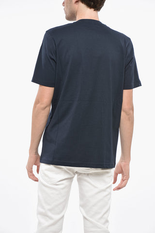 Crew Neck ONLY THE BRAVE T-Shirt with Embroidered Logo