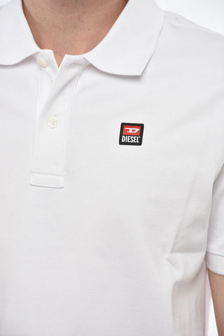 Cotton-Blend Hopsack Polo SMITH with Patch Logo