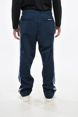 WALES BONNER Solid-Color Joggers with Fleece Lining and Contrast Side Stripe
