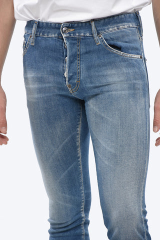 Regular Fit COOL GUN Jeans with Logoed Button 16cm
