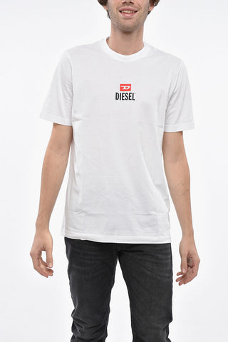 T-Shirt Mit Rundhalsausschnitt Aus Baumwolle Mit Aufgedrucktem Logo