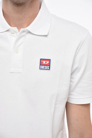 Polo aus Hopsack-Baumwollmischung SMITH mit Patch-Logo