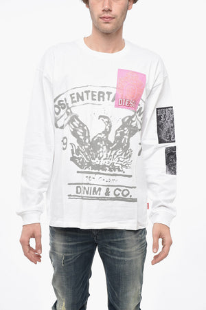 Long-Sleeve Cotton T-Shirt with Patch