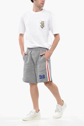 Brushed Cotton Shorts RELAX FIT with Embossed Monogram