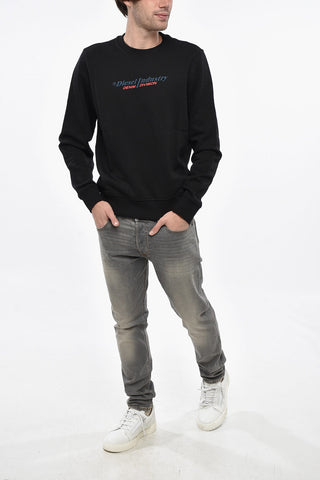 Sweatshirt Mit Rundhalsausschnitt INDUSTRY Aus Angerauter Baumwolle Mit Reliefdruck