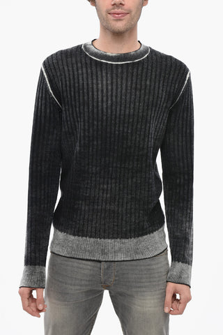 RED TAG Ribbed Wool Crewneck Sweater K-ANDELERO