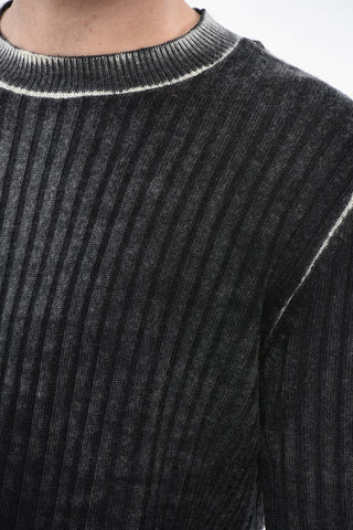 RED TAG Ribbed Wool Crewneck Sweater K-ANDELERO