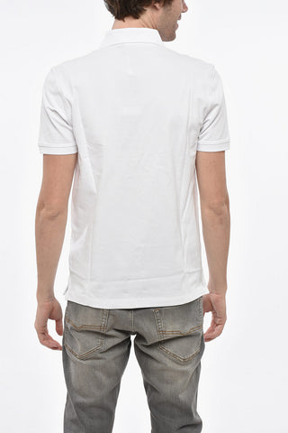 Polo aus Hopsack-Baumwollmischung SMITH mit Patch-Logo