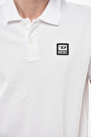 Polo aus Hopsack-Baumwollmischung SMITH mit Patch-Logo