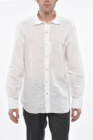 Camicia TOKIO LUIGI in Misto Lino a Tinta Unita