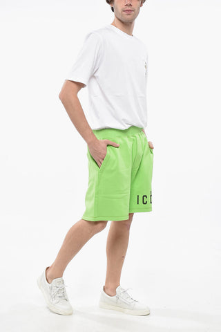 ICON 플리스 무지 쇼츠 RELAX FIT 대비 로고