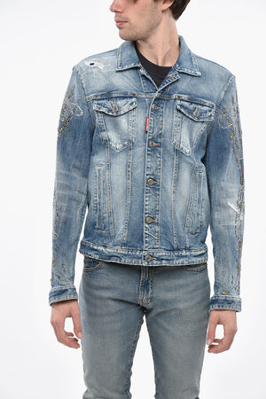 Denim Jacket WESTERN with Jewel Embellishments