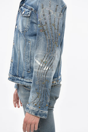 Denim Jacket WESTERN with Jewel Embellishments