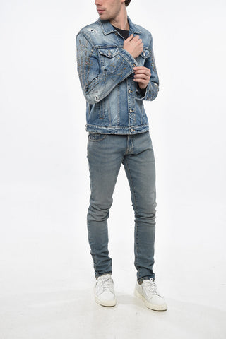 Denim Jacket WESTERN with Jewel Embellishments