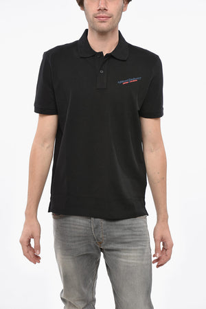Polo aus Hopsack-Baumwollmischung SMITH mit bedrucktem Logo