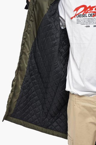 맥시 패딩 재킷 후드 포함