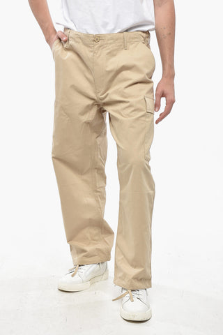 Solid Color Lightweight Cotton Cargo Pants