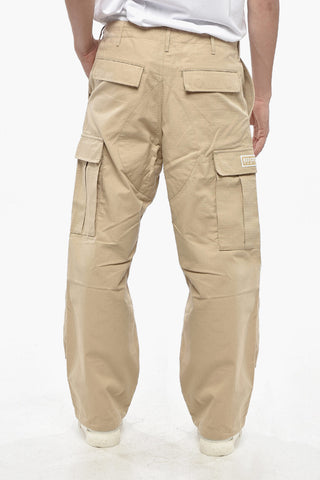 Solid Color Lightweight Cotton Cargo Pants