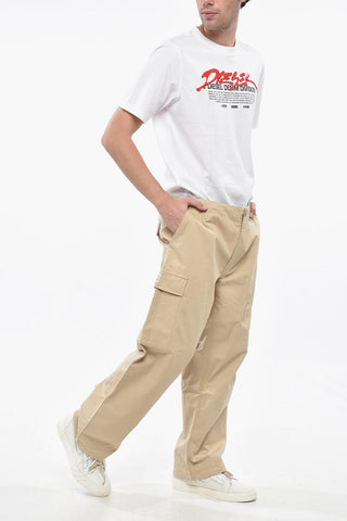 Solid Color Lightweight Cotton Cargo Pants
