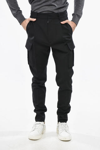 Virgin Wool Cargo Pants AVIATOR with 1 Pleat