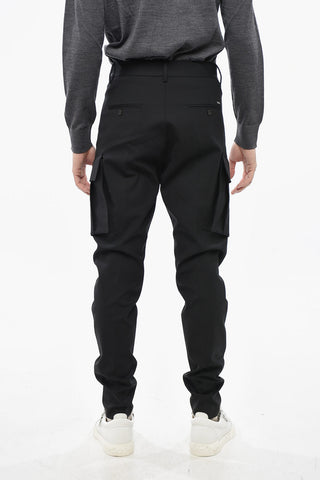 Virgin Wool Cargo Pants AVIATOR with 1 Pleat