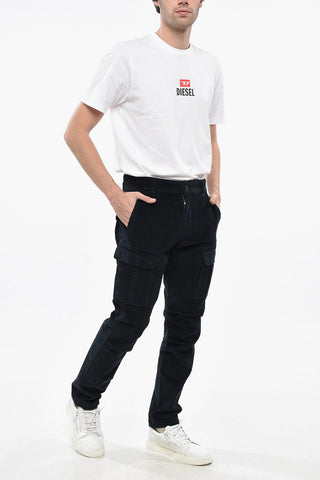 Ribbed Velour Cargo Trousers ARGY