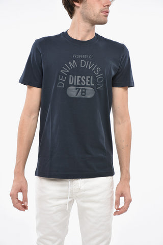 T-Shirt Aus Baumwolle DIEGOR Mit Reliefdruck