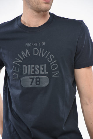 T-Shirt Aus Baumwolle DIEGOR Mit Reliefdruck