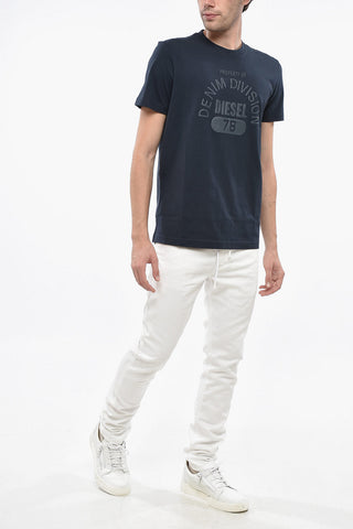 T-Shirt Aus Baumwolle DIEGOR Mit Reliefdruck