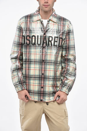 Overshirt in Cotone Spalmato COACH a Quadri