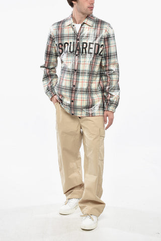 Overshirt in Cotone Spalmato COACH a Quadri