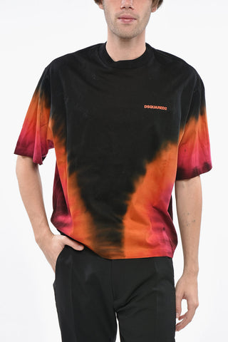 Crew-Neck T-Shirt FLAME DROP with Ombre Effect