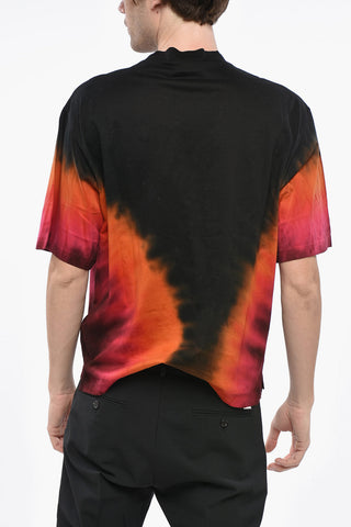 Crew-Neck T-Shirt FLAME DROP with Ombre Effect