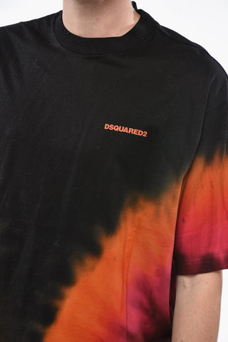 Crew-Neck T-Shirt FLAME DROP with Ombre Effect
