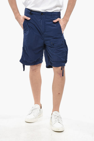 Shorts Cargo in Nylon a Tinta Unita