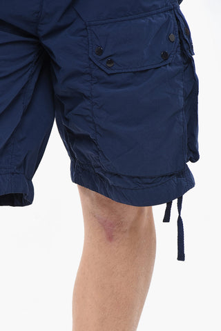 Shorts Cargo in Nylon a Tinta Unita
