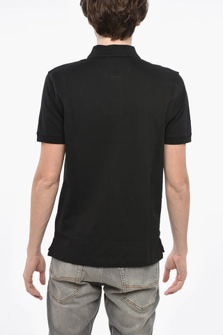 Polo in Misto Cotone Hopsack SMITH con Patch Logo