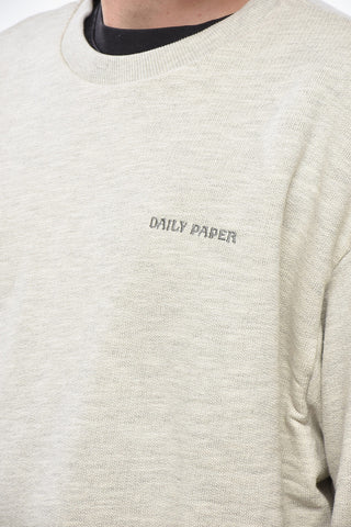 Cotton Blend ANIOLA Crew-neck Sweater with Raw Cut