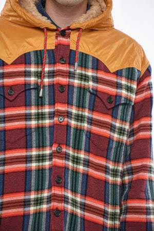 Overshirt a Quadri CANADIAN con Cappuccio e Dettaglio imbottito