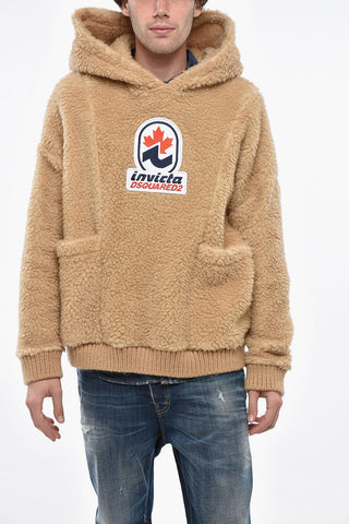 INVICTA Giubbotto Teddy con Maxi Tasche e Cappuccio