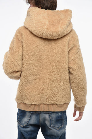 INVICTA Giubbotto Teddy con Maxi Tasche e Cappuccio