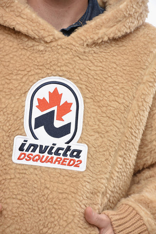 INVICTA Giubbotto Teddy con Maxi Tasche e Cappuccio