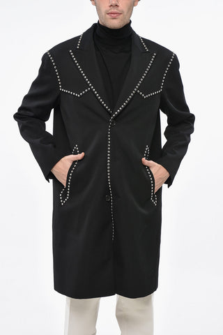 Relaxed Fit Coat ROCK AND ROLL with Studs