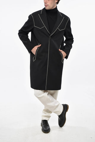 Relaxed Fit Coat ROCK AND ROLL with Studs