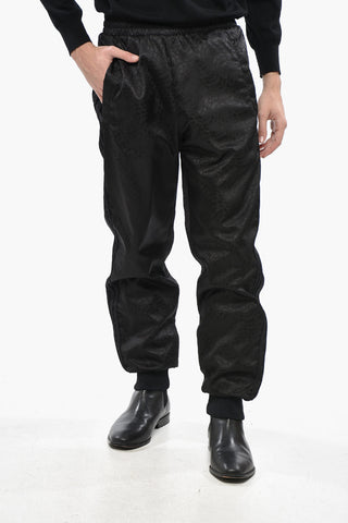 3 ADIDAS Nylon Pants with Goose Down Padding and All-Over Logo