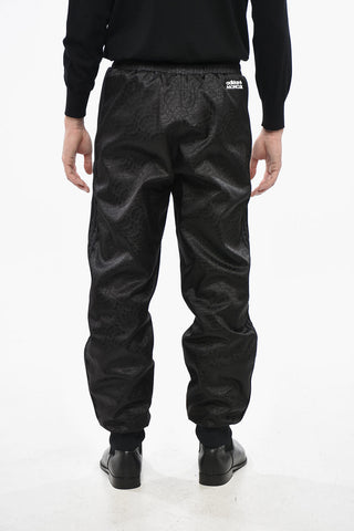 3 ADIDAS Nylon Pants with Goose Down Padding and All-Over Logo