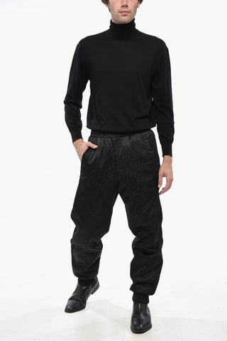 3 ADIDAS Nylon Pants with Goose Down Padding and All-Over Logo