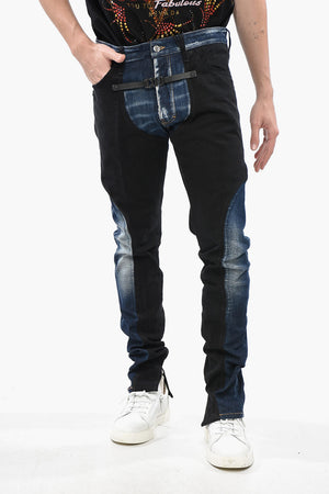 ICON Jeans TECHNO COOL GUY Bicolore con Cinturino in Pelle e Logo in Lettering 16cm